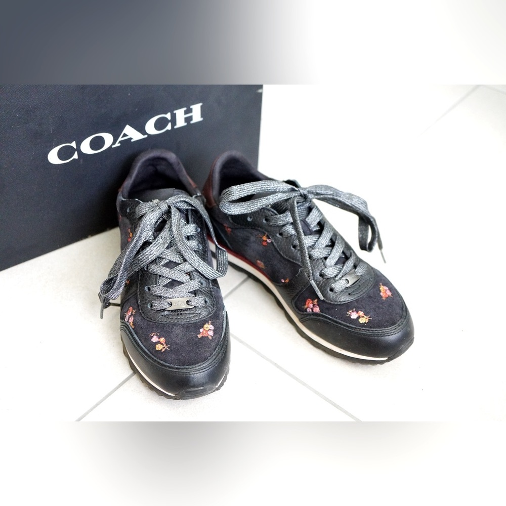 Coach black sneakers